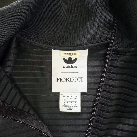 ADIDAS X FIORUCCI Women's black & white sheer stripe "FireBird" mini dress - Picture 8 of 9